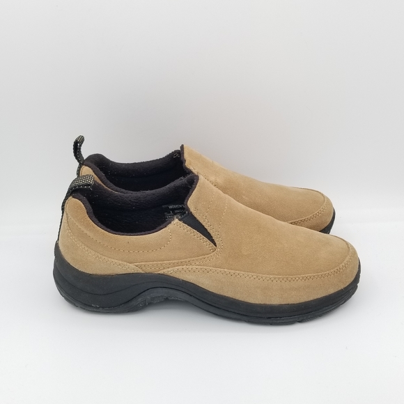L.L. Bean Shoes - L.L. Bean Moc Slip On Suede Womens Athletic Outdoor Hiking Shoes Brown Size 8